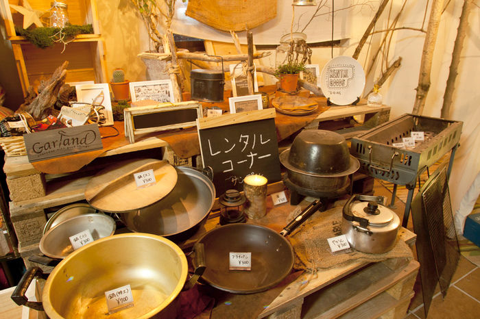 長瀞オートキャンプ場のレンタルコーナー