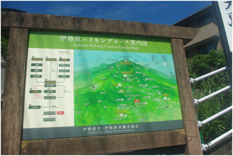 大山のハイキングコースマップ