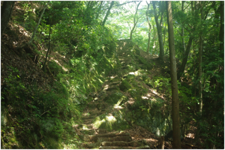 男坂の登山道