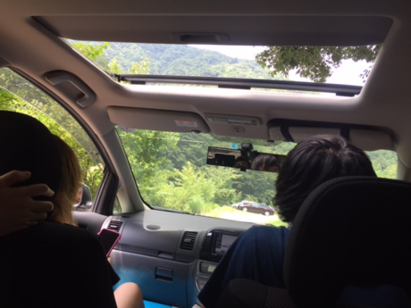 帰りの車内