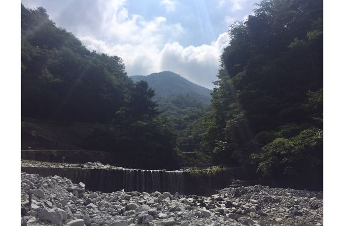 ウェルキャンプ西丹沢の川辺