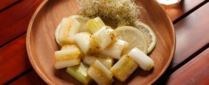 長ネギのレモンバター蒸し