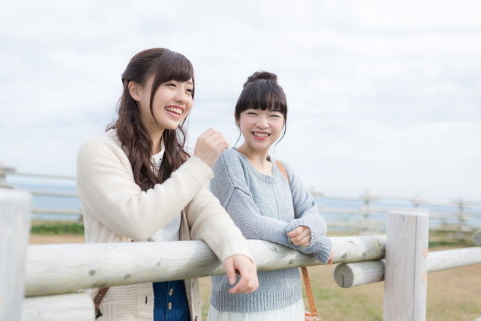 笑顔の女性