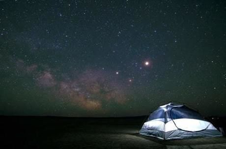 満天の星とたった1つのテント