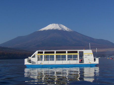 ワカサギ釣りのドーム船