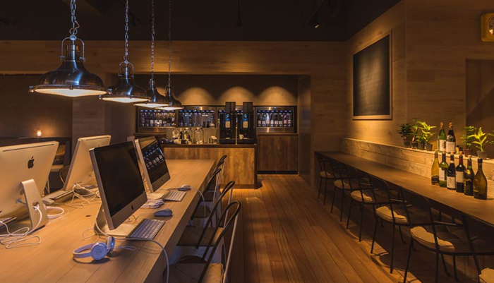 「おふろcafe bivouac」のPC、Wi-Fi施設