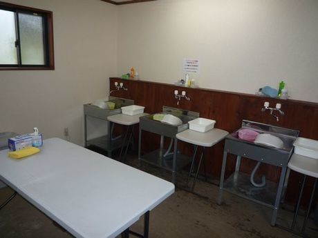おいしいキャンプの炊事場