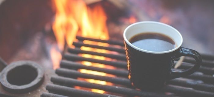 焚き火とコーヒー