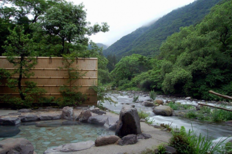 箱根湯本の露天風呂