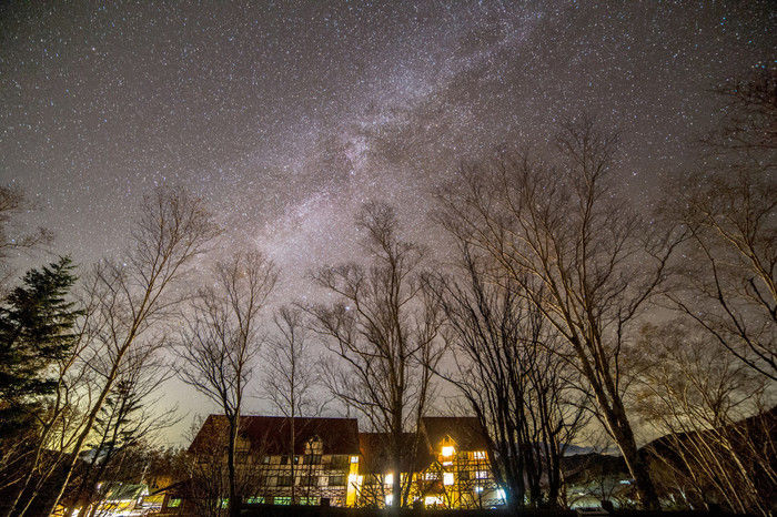 しらびそ高原山岳オートキャンプ場の星空