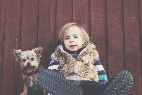 子供と犬