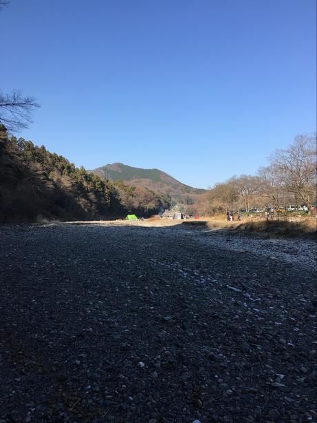 冬の空いているキャンプ場の様子