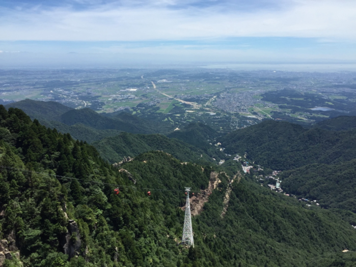 御在所岳からみた景色