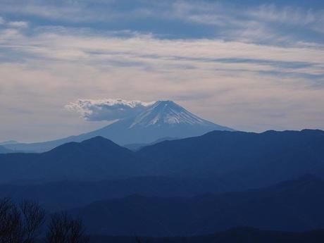 雲取山から見える富士山