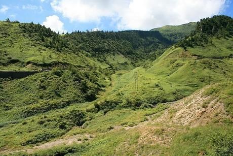 草津白根山の山脈