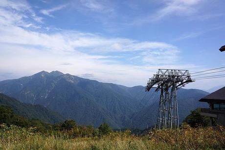 谷川岳のロープウェイ