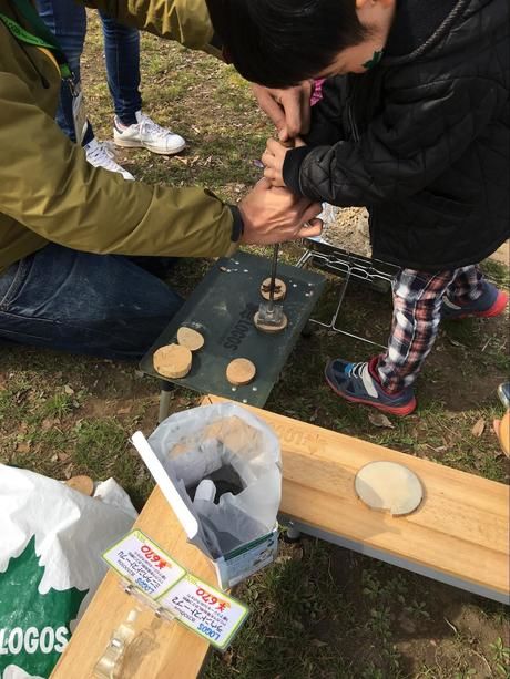 焼き印体験ブース