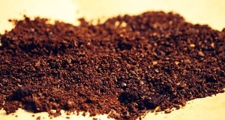 使用済みのコーヒー