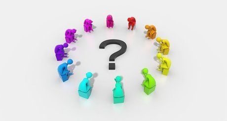 人が考え込む様子とはてな