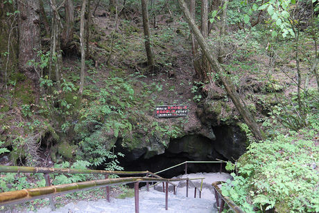 富岳風穴の洞窟入り口