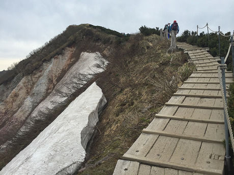 鳥取県の大山の登山道