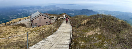 鳥取県の大山の登山道