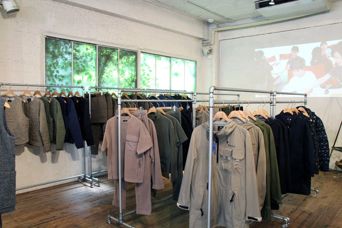 スノーピークアパレルの秋冬展示会
