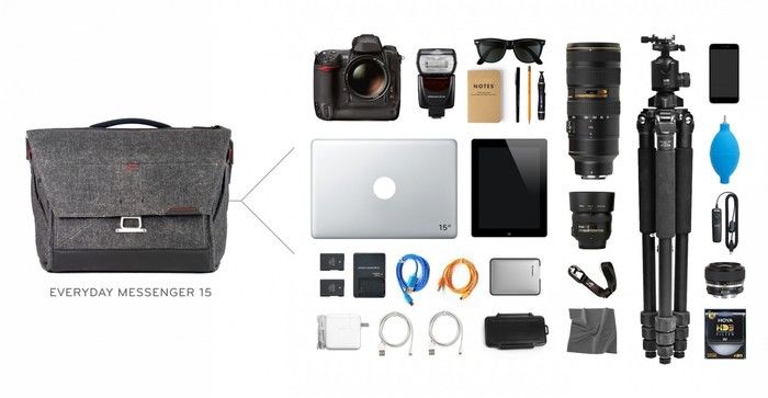 peak designのエブリデイ・メッセンジャーバッグに入る荷物の量