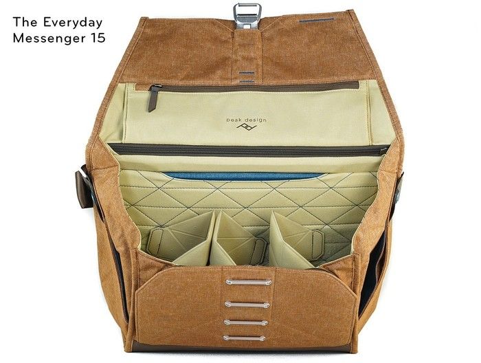 peak designのエブリデイ・メッセンジャーバッグの内部
