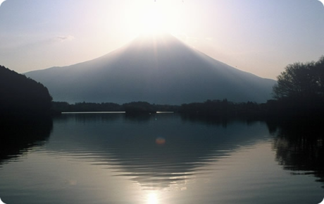 田貫湖と富士山
