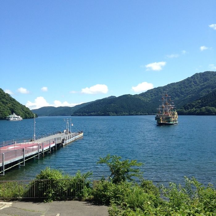 芦ノ湖の様子