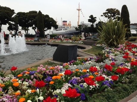 山下公園の噴水