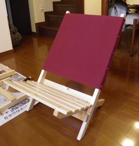 自作のキャンプチェア