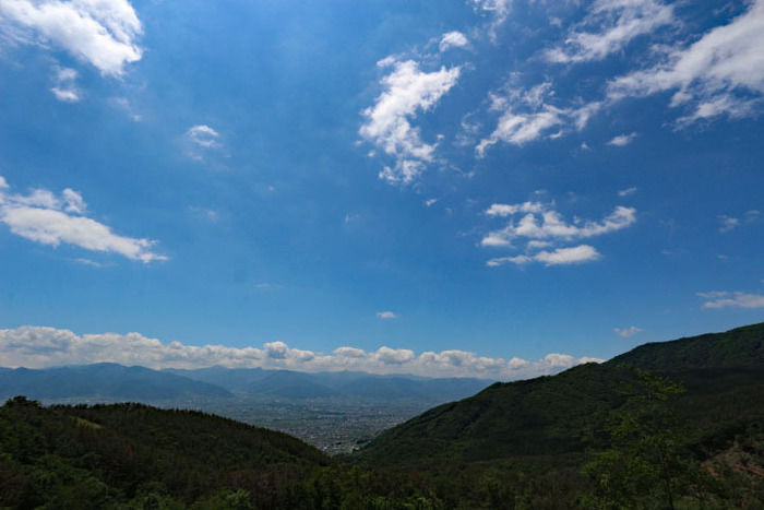 甲府盆地の絶景