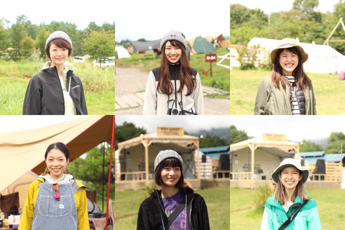 ”おそと美人”6人の笑顔