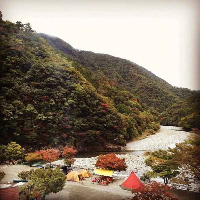 道志キャンプ場の外観