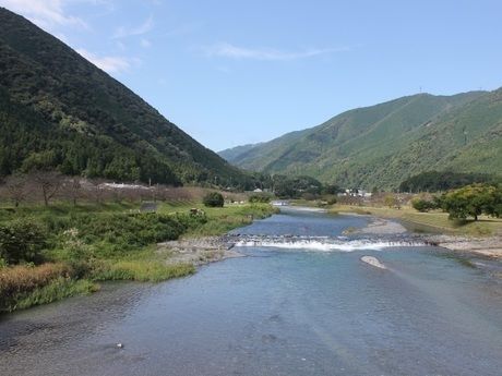 粕川オートキャンプ場近くの粕川
