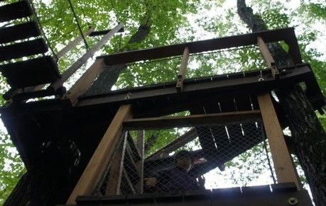 北軽井沢スウィートグラスのアスレチック