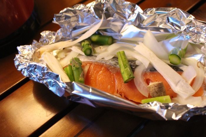 シャケのホイル焼き