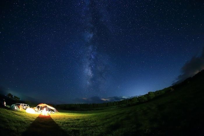 夜のボイボイキャンプ場