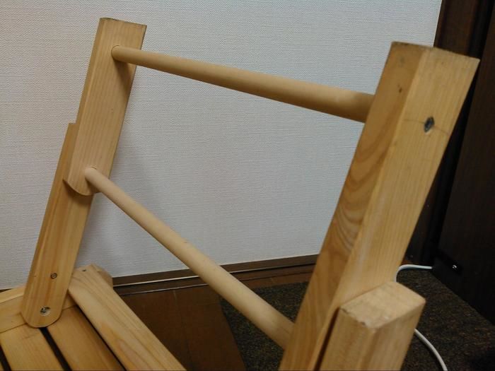 完成した脚の部分