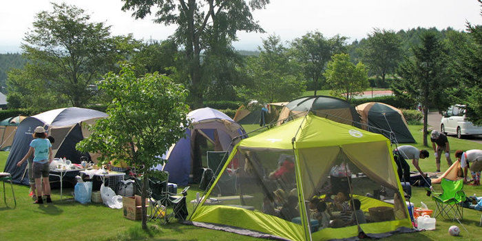 道立オホーツク公園てんとらんどキャンプ場のキャンプサイト