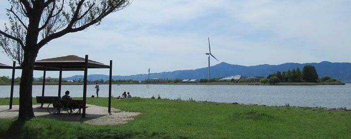 湖岸緑地 中主吉川の風景