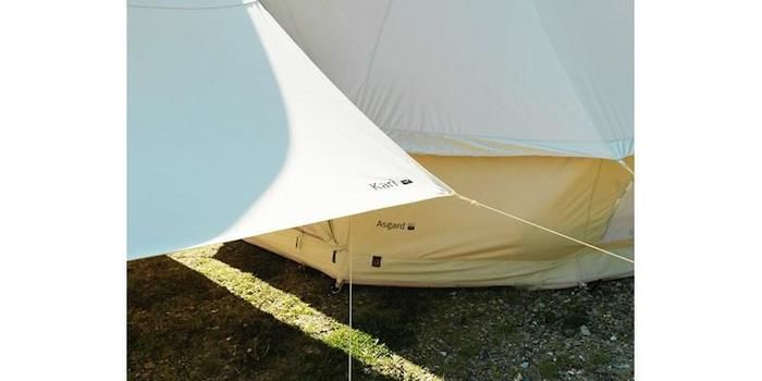 コットン製のタープ