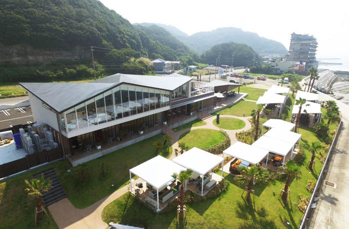 まるはドライブイン内海店 空からの風景