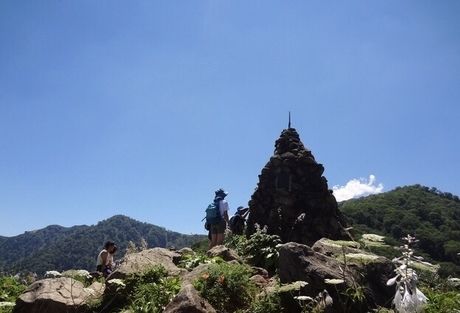 白馬五竜高山植物園の地蔵ケルン