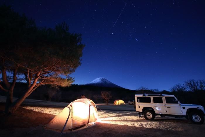 星空とテントの風景