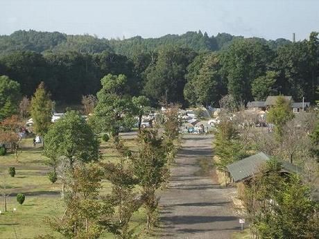 オートキャンプしあわせの丘リゾート 高台からの風景