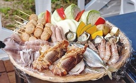 海の幸いっぱいのバーベキューセット
