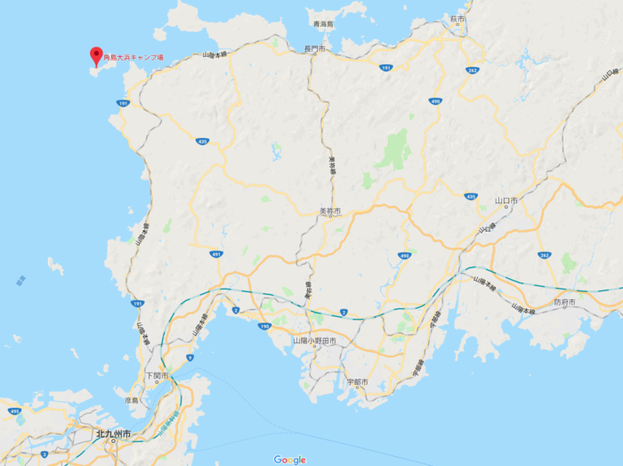 角島の地図